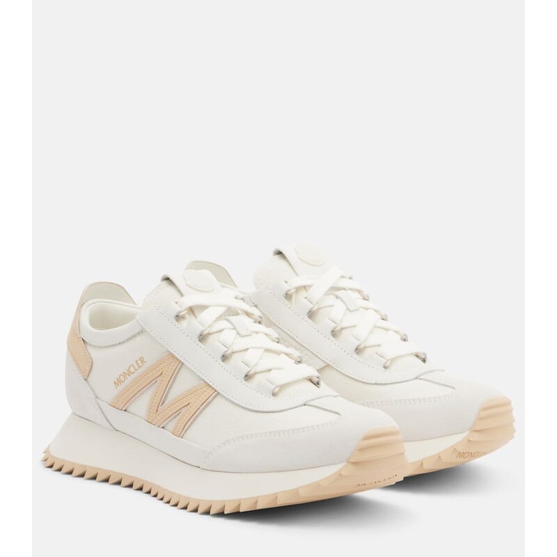 Moncler Pacey2 suede-trimmed sneakers