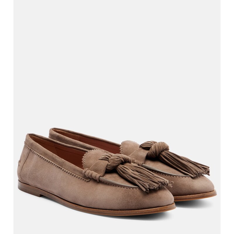 Aquazzura Freddie suede loafers