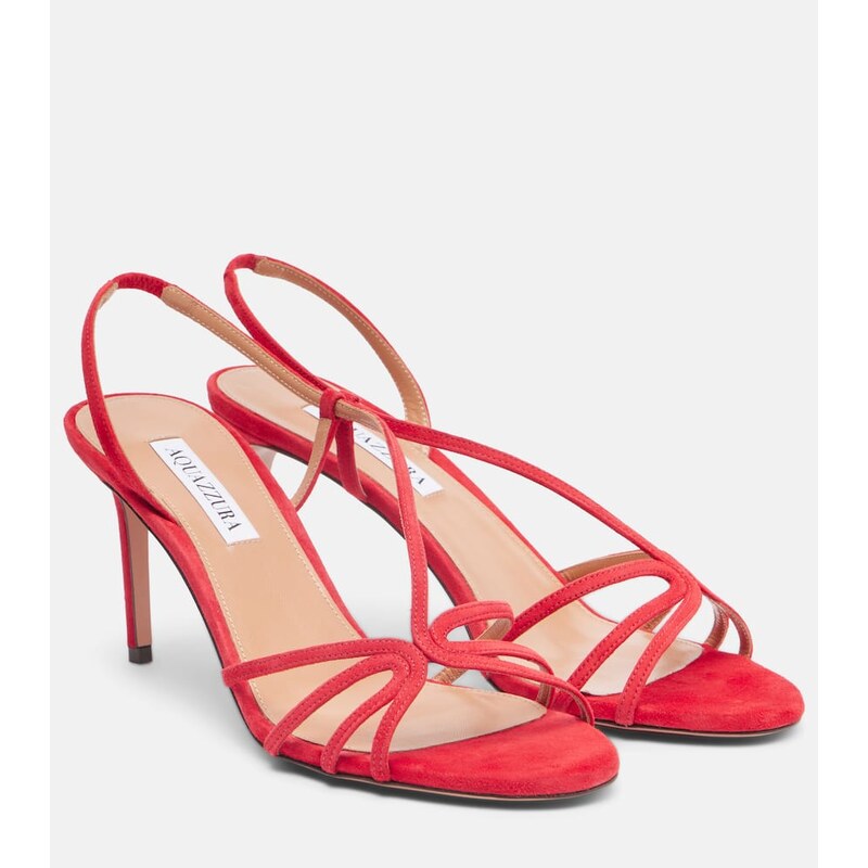 Aquazzura Talk To Me 75 suede sandals