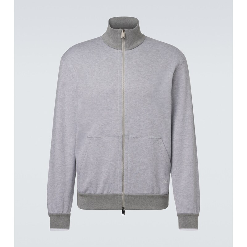 Brioni Cotton-blend track jacket