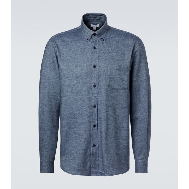 Sunspel Cotton flannel shirt