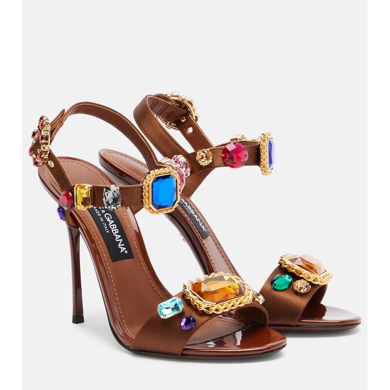 Dolce&Gabbana Keira 2.0 embellished satin sandals