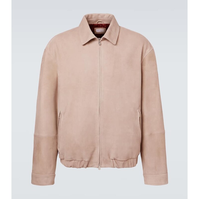 Brunello Cucinelli Suede blouson jacket