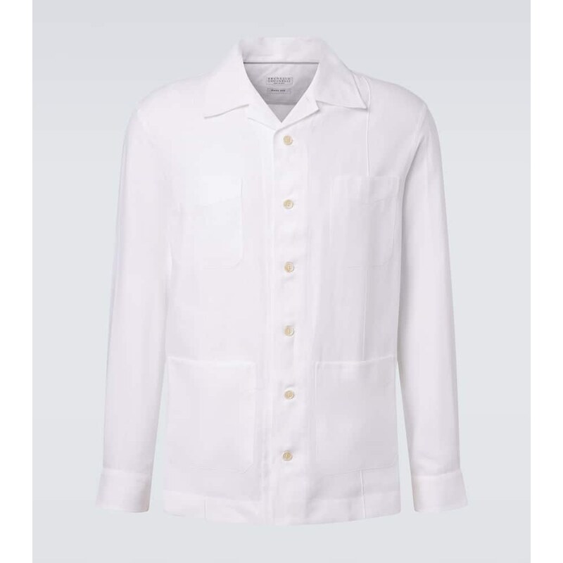 Brunello Cucinelli Hemp, linen, and cotton shirt