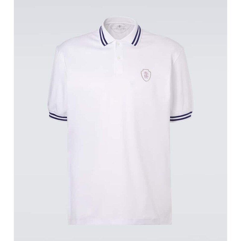 Brunello Cucinelli Technical cotton polo shirt