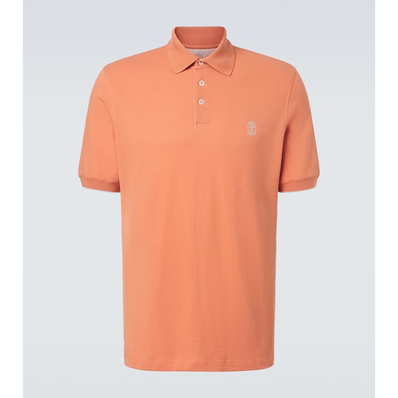Brunello Cucinelli Logo cotton polo shirt