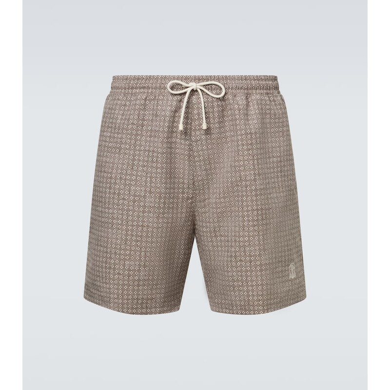 Brunello Cucinelli Printed swim trunks