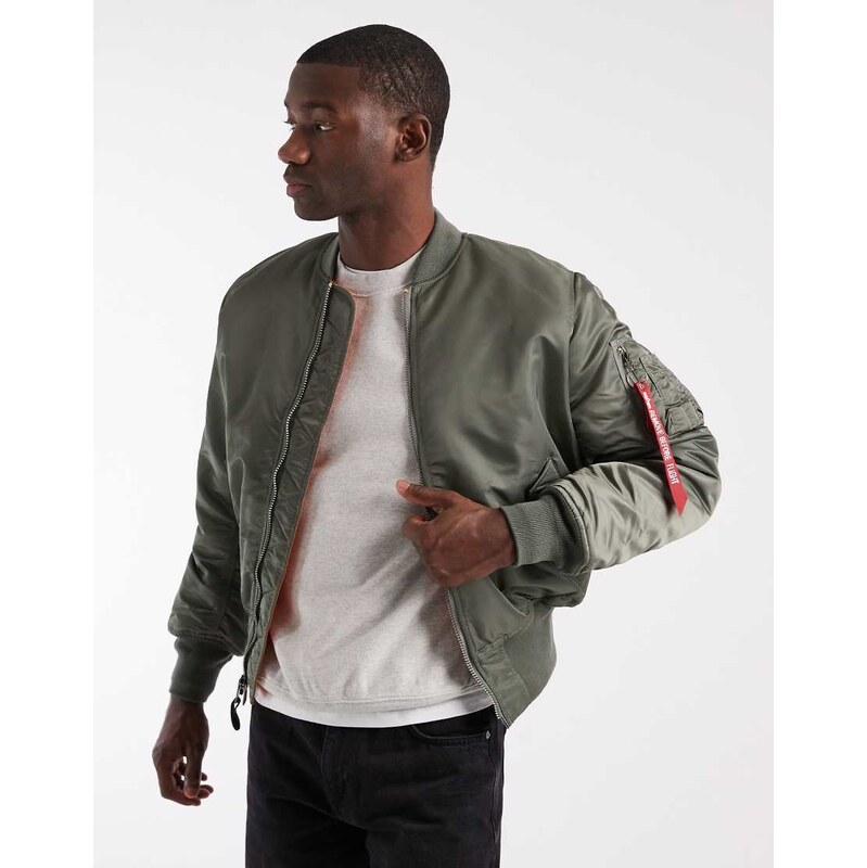 Alpha Industries bomber jacket in khaki-Green 113297269