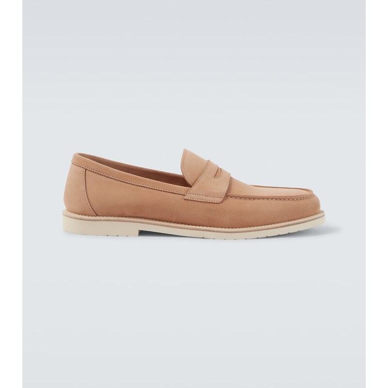 Brunello Cucinelli Suede penny loafers