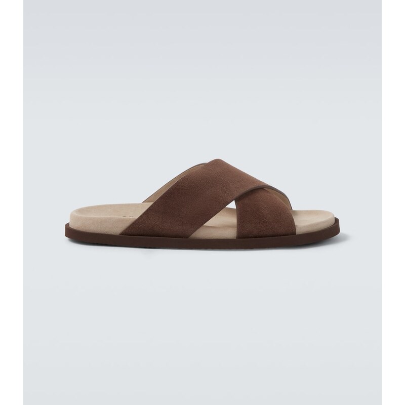Brunello Cucinelli Suede slides