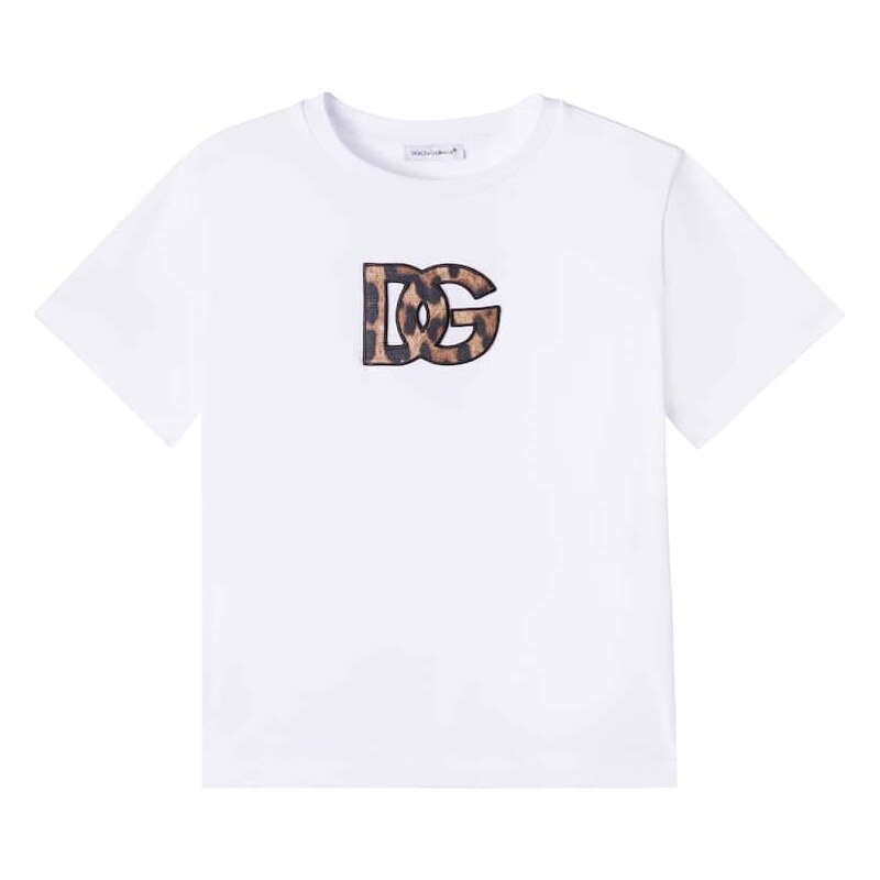 Dolce&Gabbana Kids DG patch-appliquÃ cotton T-shirt