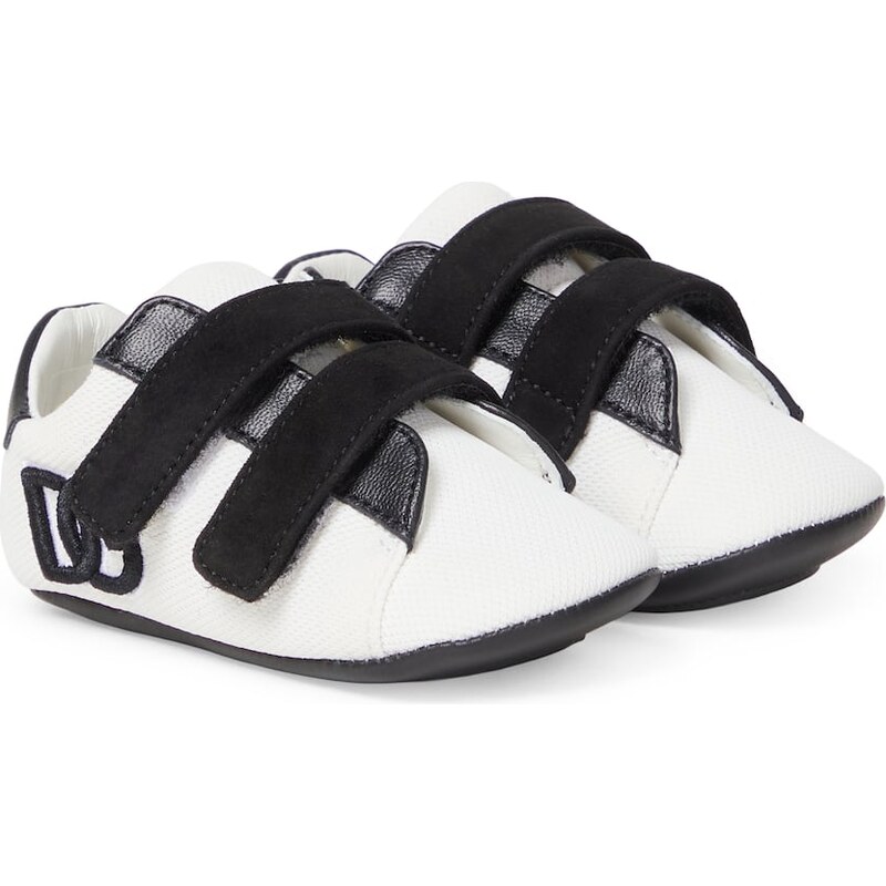 Dolce&Gabbana Kids Baby DG leather-trimmed sneakers