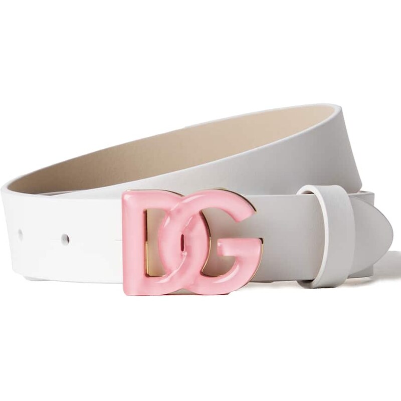 Dolce&Gabbana Kids DG leather belt