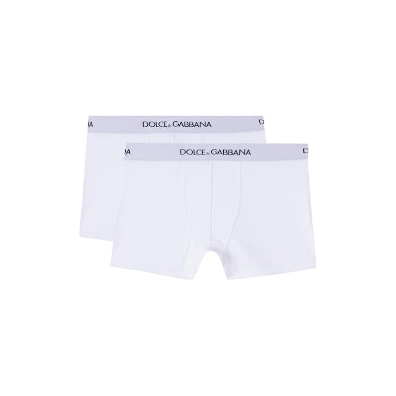 Dolce&Gabbana Kids Cotton-blend jersey boxer briefs set of 2
