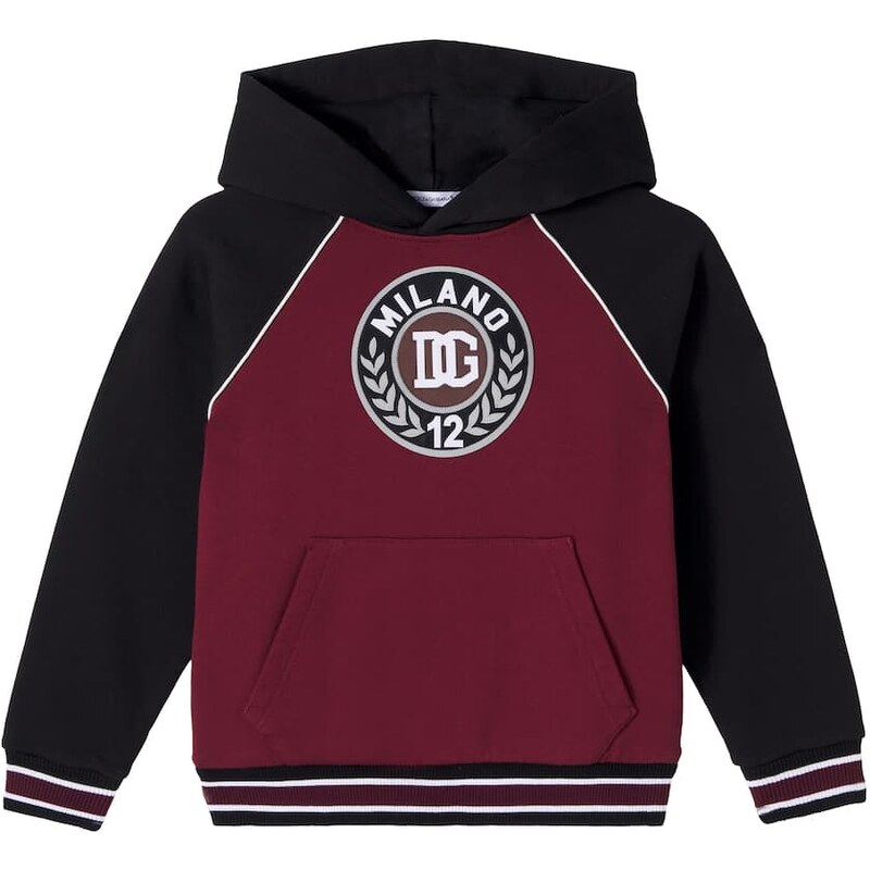 Dolce&Gabbana Kids Embroidered logo cotton hoodie