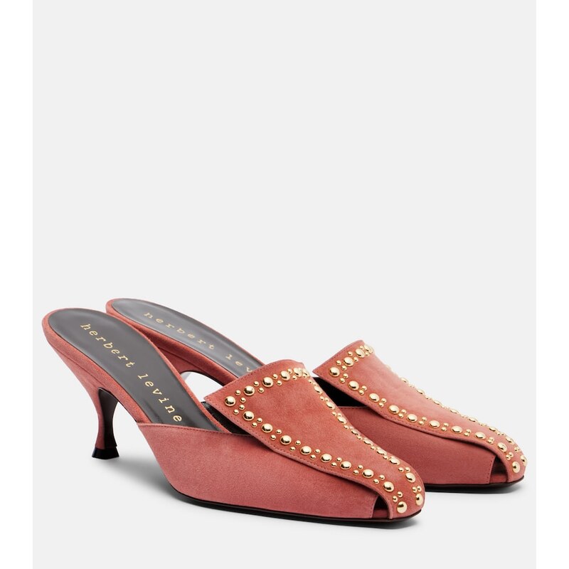 Herbert Levine Bright Idea 70 embellished suede mules