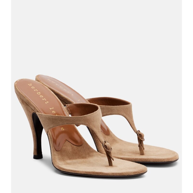 Herbert Levine Kiss And Tell 100 suede mules