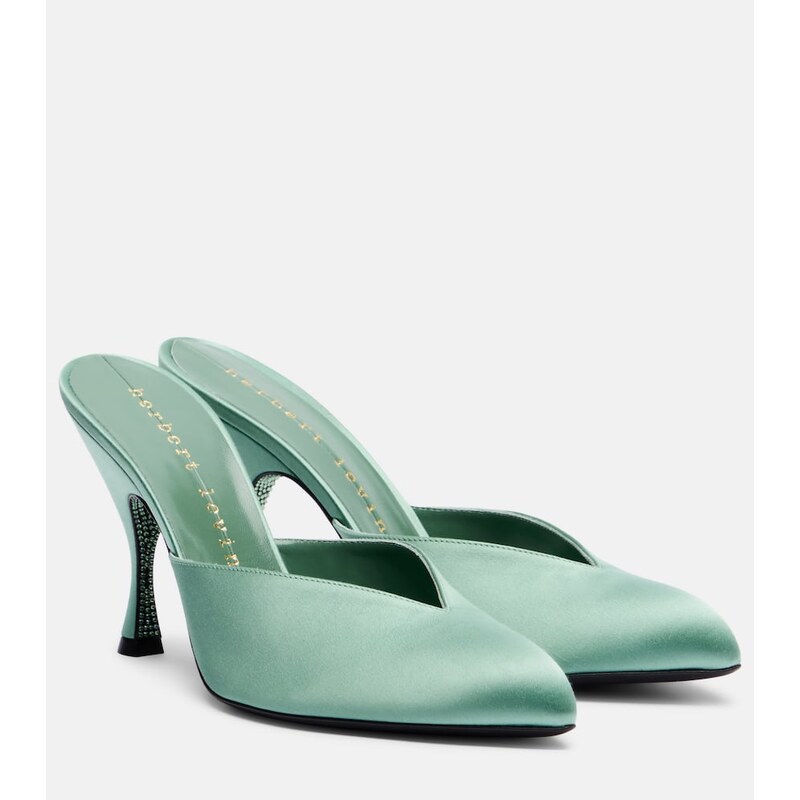 Herbert Levine Sitting Pretty 95 satin mules