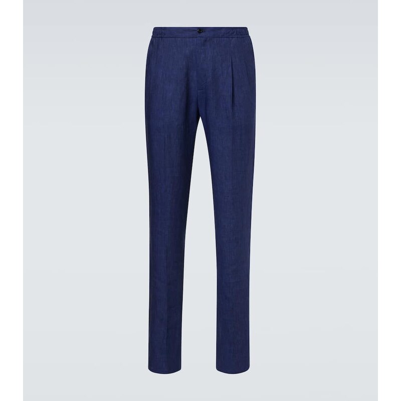Rubinacci Linen tapered pants