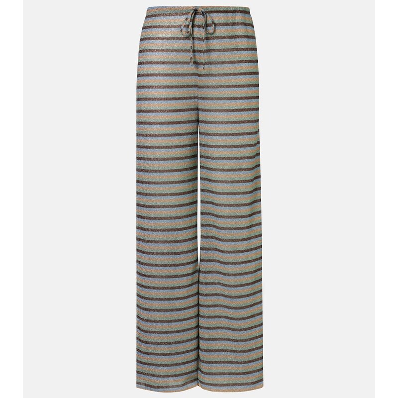 Oséree Lumière striped wide-leg pants