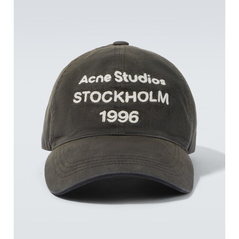 Acne Studios Embroidered logo cotton baseball cap