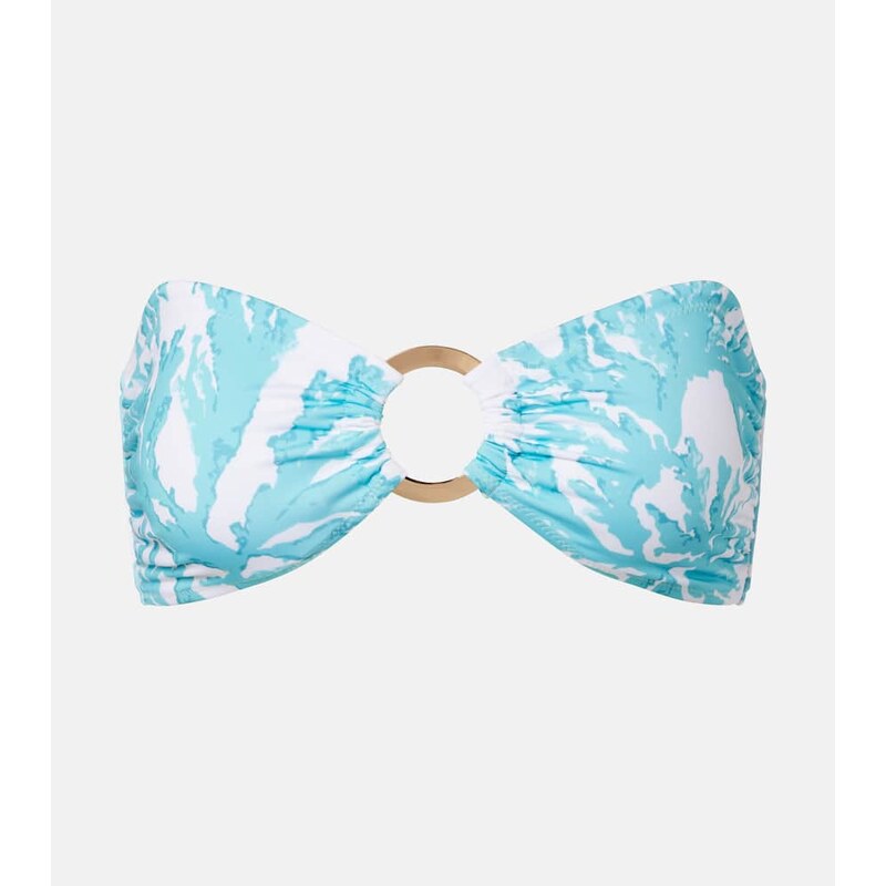 Alexandra Miro Carlotta printed bandeau bikini top