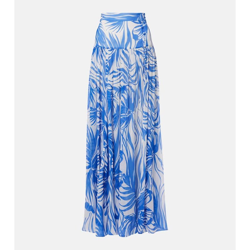 Alexandra Miro Jaimee high-rise printed maxi skirt