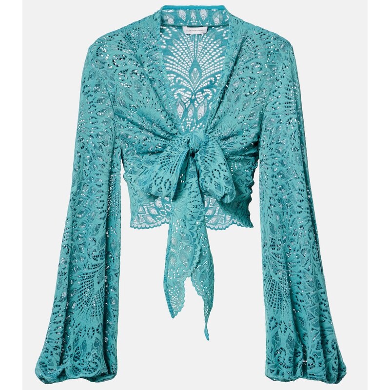 Alexandra Miro Tabitha lace crop top