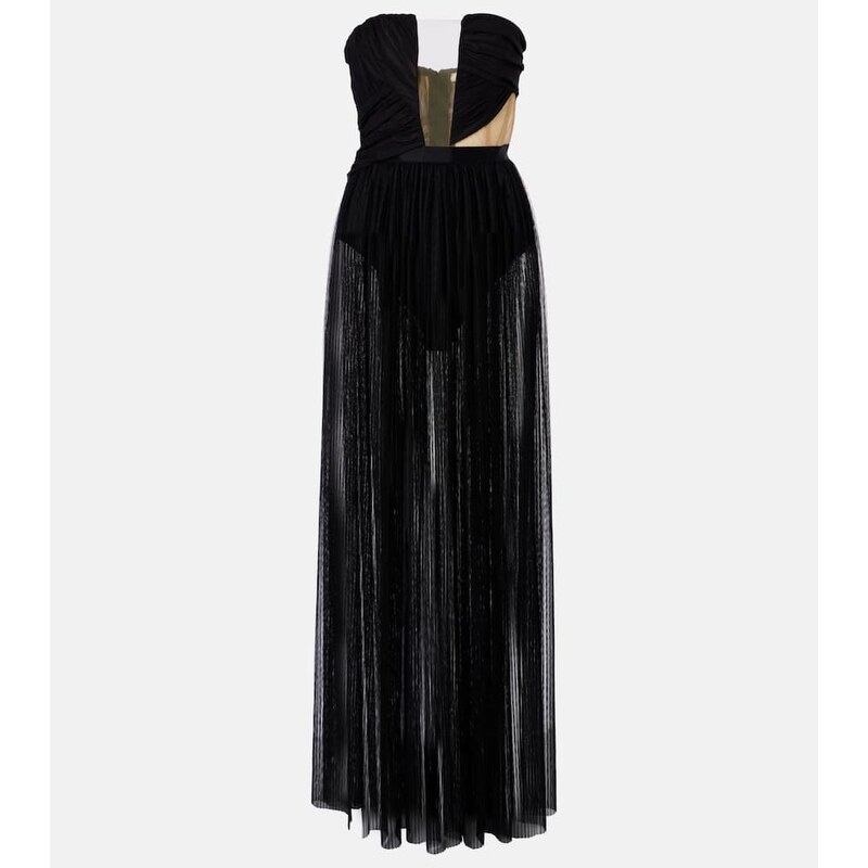 Nensi Dojaka Semi-sheer gown