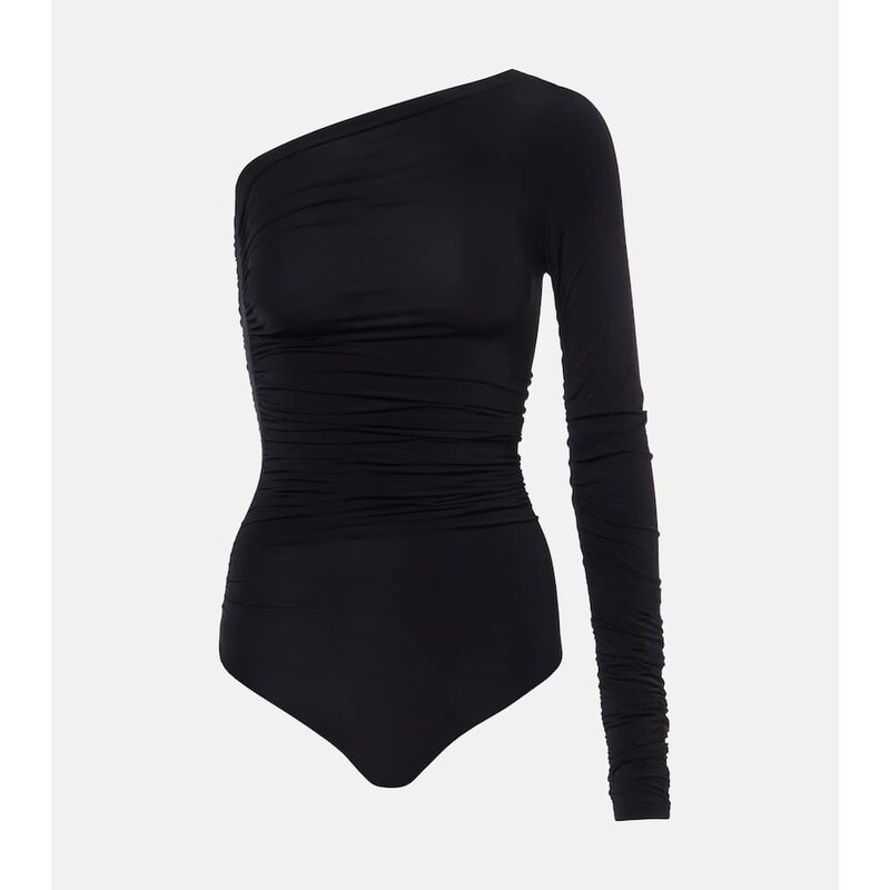 Wolford Draped semi-sheer bodysuit
