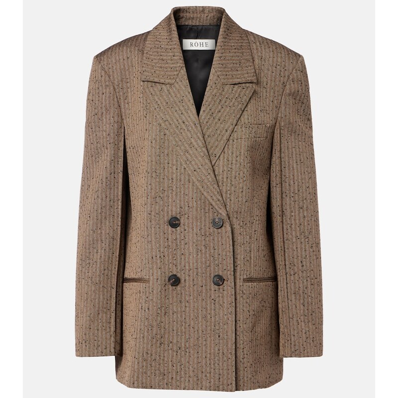 Dámské sako Róhe Herringbone v barvě beige