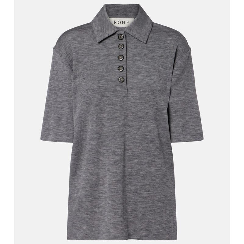 Róhe Wool polo shirt