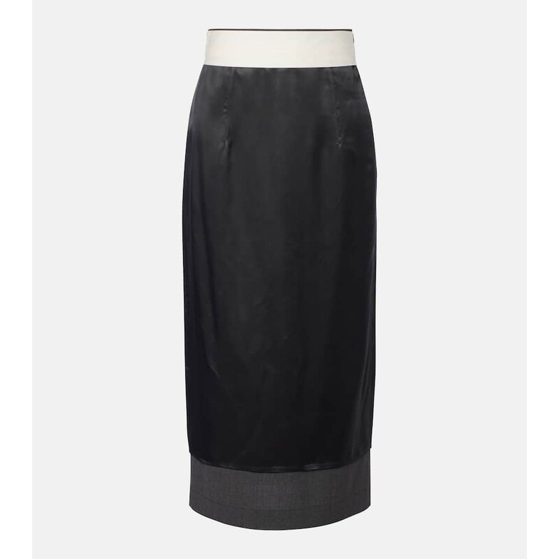 Róhe Wool pencil skirt