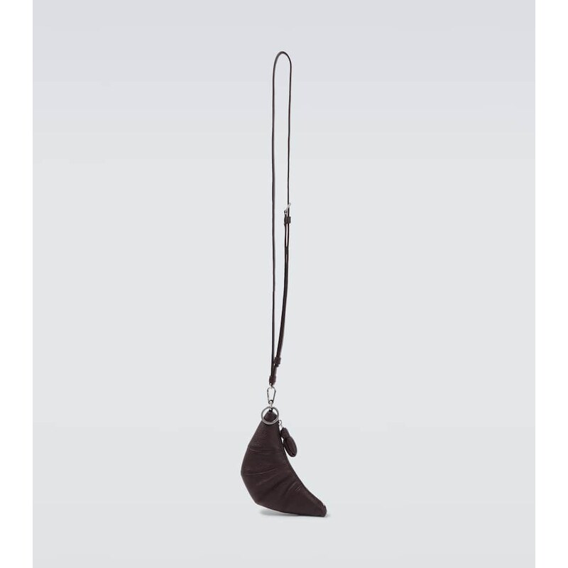 Lemaire Croissant leather wallet on chain