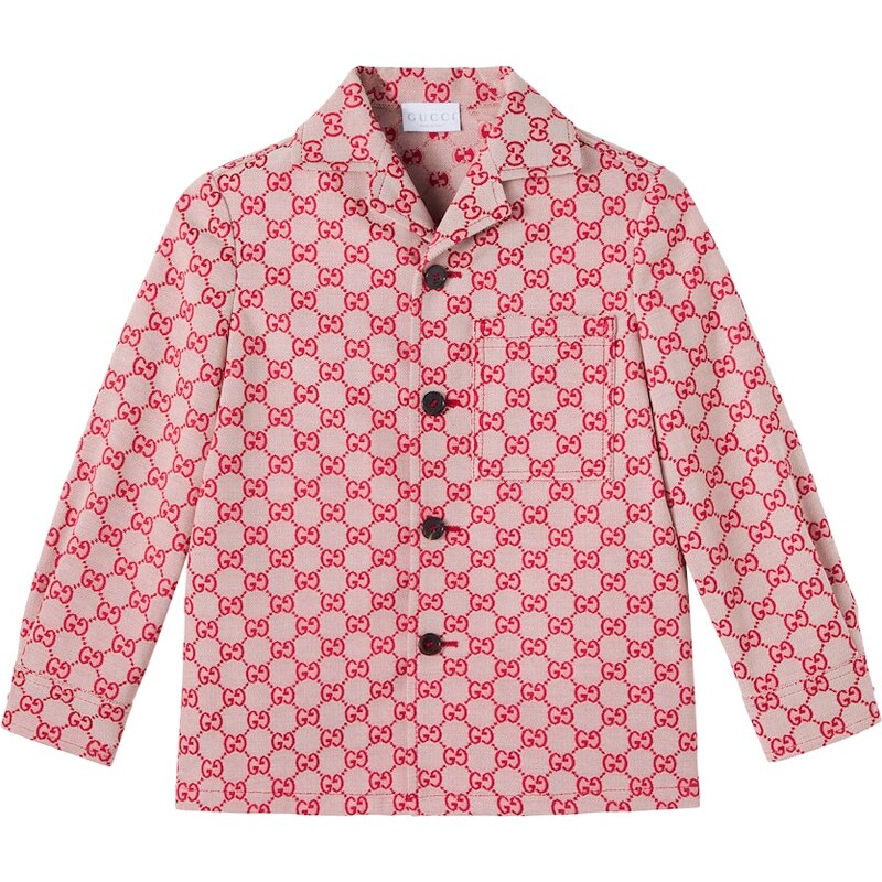 Gucci Kids GG cotton-blend canvas jacket