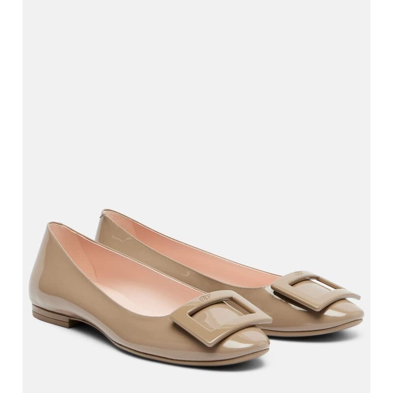 Roger Vivier Gommettine patent leather ballet flats