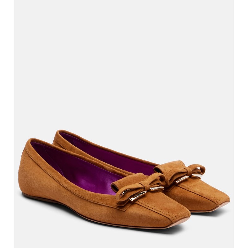 Roger Vivier Virgule suede ballet flats