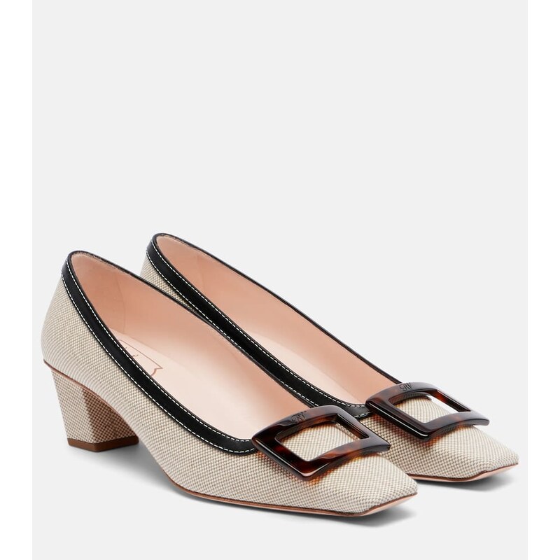 Roger Vivier Belle Vivier 45 canvas pumps