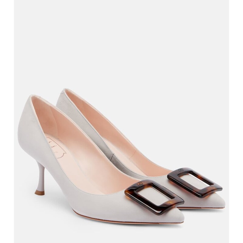 Roger Vivier Viv in The City suede pumps