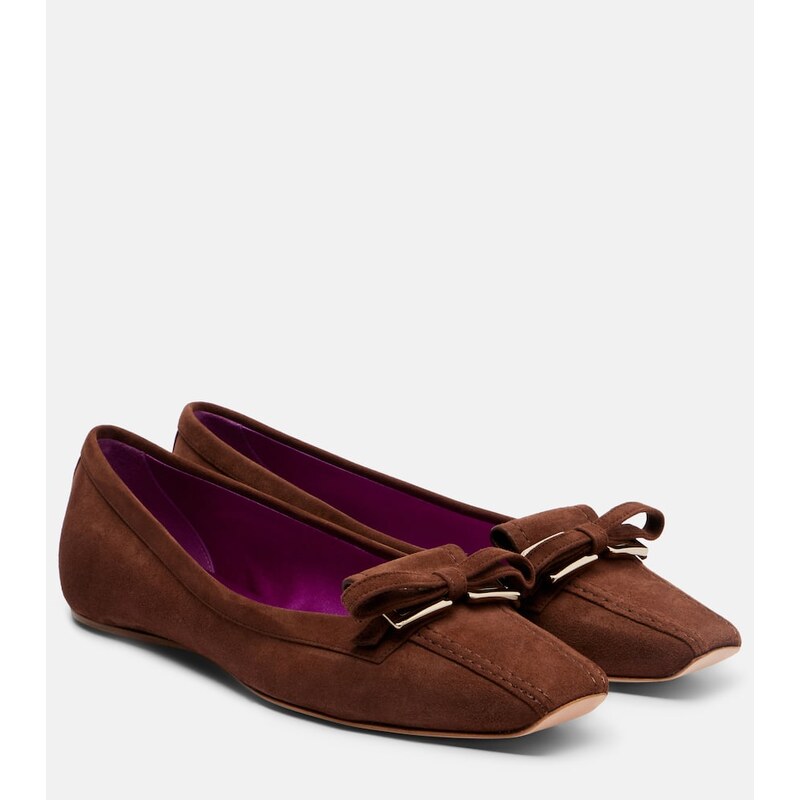 Roger Vivier Trompette suede ballet flats