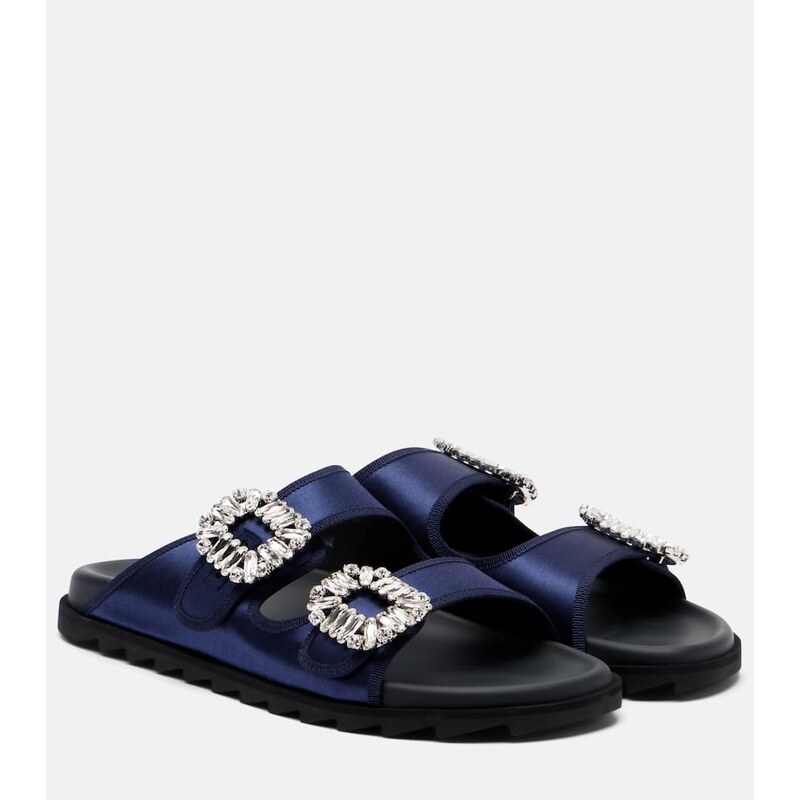 Roger Vivier Slidy Viv satin sandals