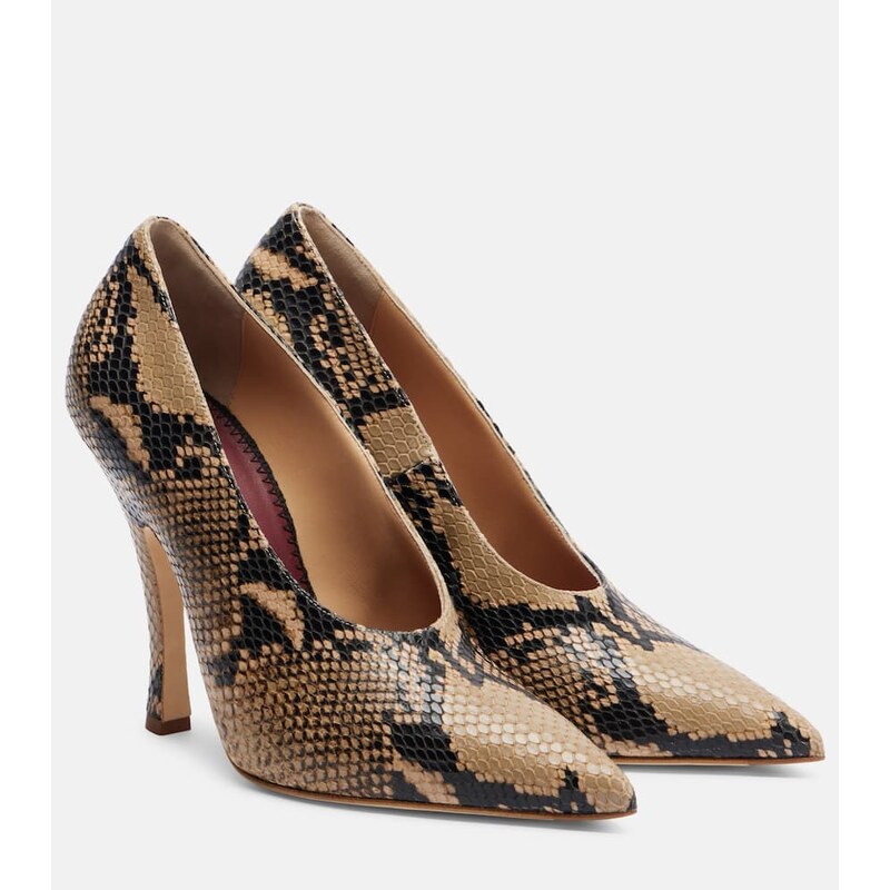 Magda Butrym 115 snake-effect leather pumps