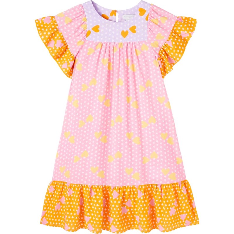 Stella McCartney Kids Colorblocked printed dress