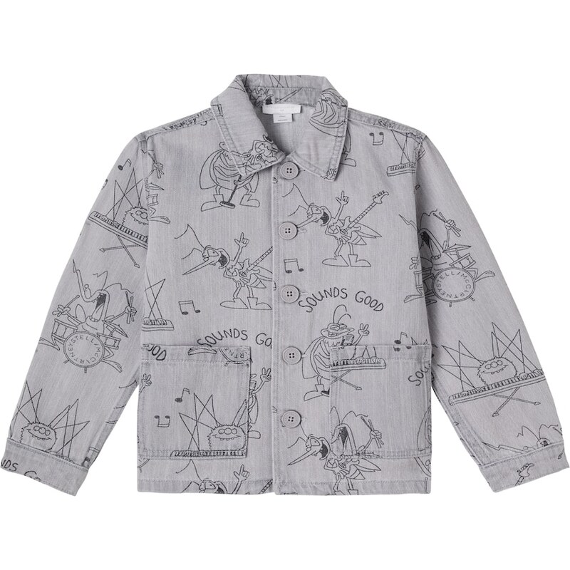 Stella McCartney Kids Printed denim jacket