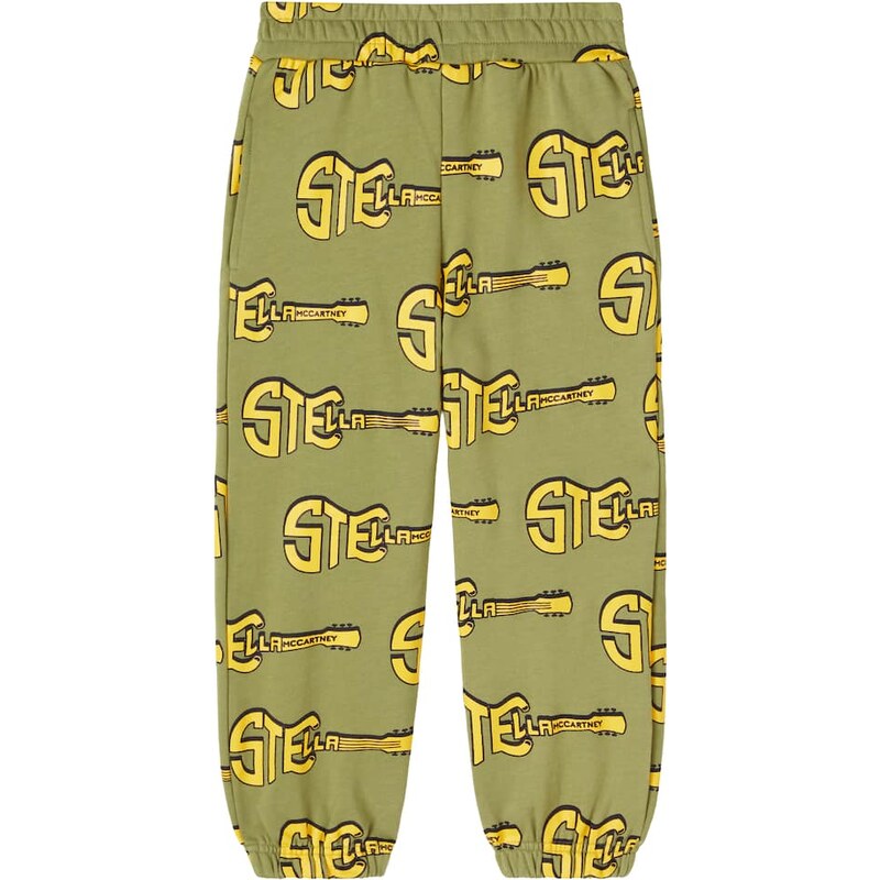 Stella McCartney Kids Logo cotton jersey sweatpants