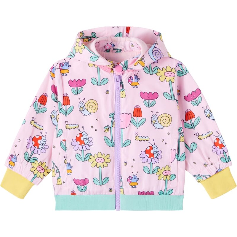 Stella McCartney Kids Baby Bug House printed puffer jacket