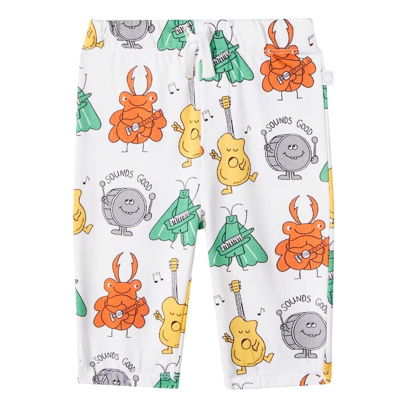 Stella McCartney Kids Baby Bug Band cotton fleece sweatpants