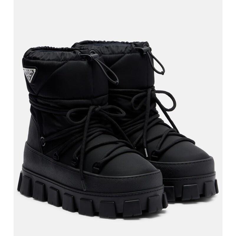 Prada Re-Nylon gabardine snow boots