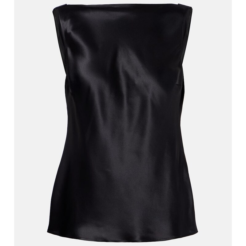 Nina Ricci Silk-blend satin top