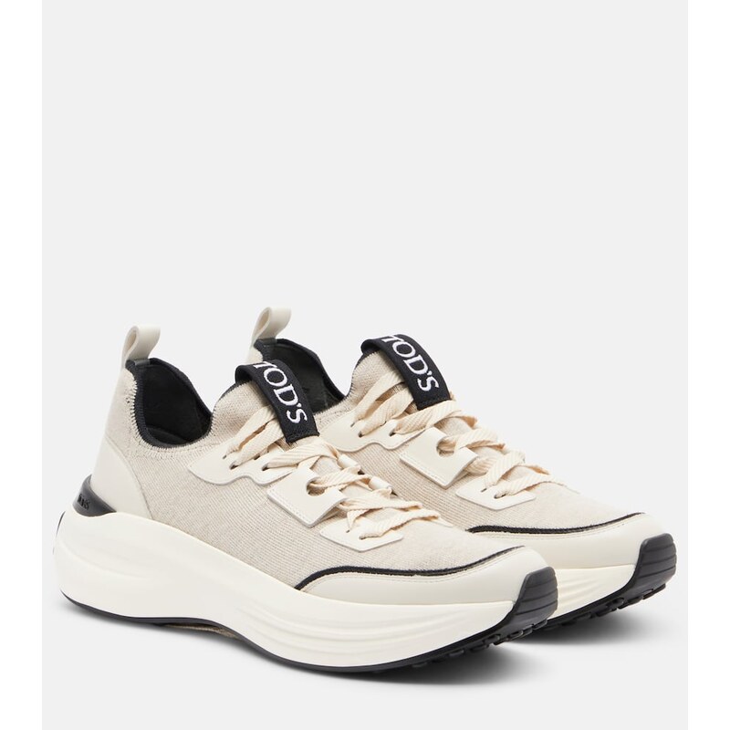 Tods Leather-trimmed sneakers